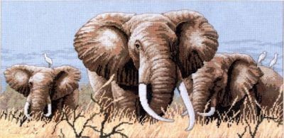 Набор для вышивания Classic Design 4365 Африканские слоны