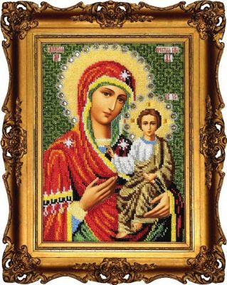 Набор для вышивания иконы Вышиваем бисером L-109 Смоленская икона Божией Матери