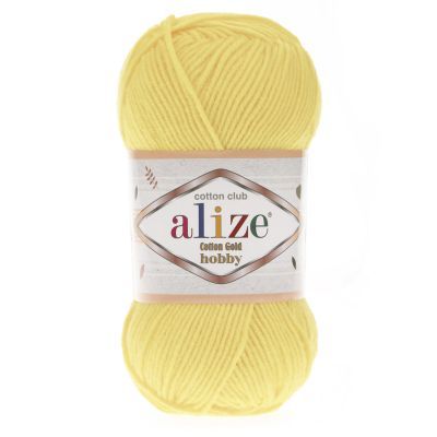 Пряжа Alize Пряжа Alize Cotton Gold Hobby Цвет.187 Св.желтый