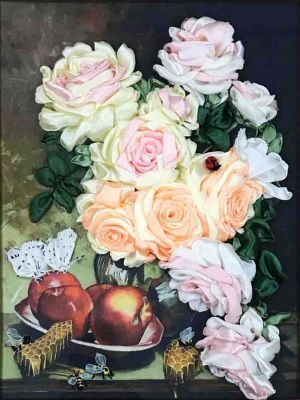 Набор для вышивания Каролинка МЛ(н) 3009 Розы с медом - набор (Каролинка)