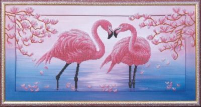 Набор для вышивания Магия канвы Б-114 Розовые фламинго