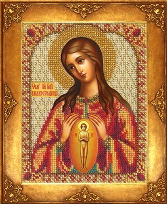Набор для вышивания иконы Русская искусница 230 Богородица в Родах Помощница (РИ)