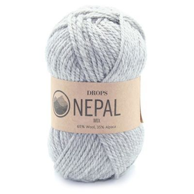 Пряжа DROPS Пряжа DROPS Nepal Цвет.0501m Grey/серый