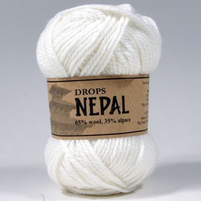Пряжа DROPS Пряжа DROPS Nepal Цвет.1101 Белый