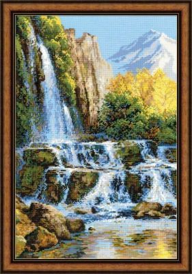 Набор для вышивания Риолис (Сотвори Сама) 1194 "Пейзаж с водопадом"