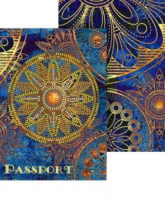 Набор для вышивания VIRENA ОП_026 Набор для вышивания на обложке для паспорта. Мандала