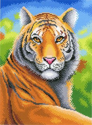 Основа для вышивания с нанесённым рисунком МП Студия СК-067 Царственный тигр (МП Студия)