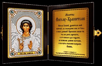 Набор для вышивания иконы Nova Sloboda СМ 7005 Ангел Хранитель