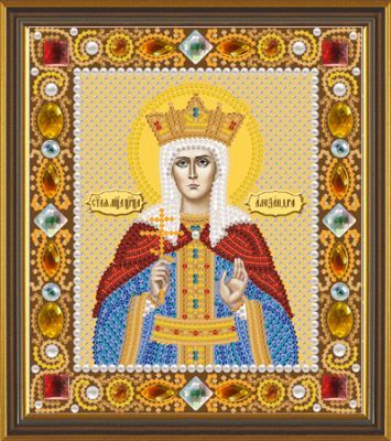 Набор для вышивания иконы Nova Sloboda Д 6141 Св. Мц. Царица Александра