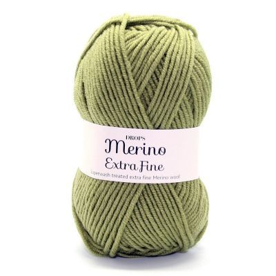 Пряжа DROPS Пряжа DROPS Merino Extra Fine Цвет.18 Green/зеленый