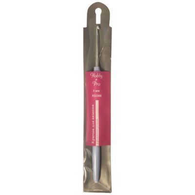 Инструмент для вязания PONY 953300 Крючок для вязания с резиновой ручкой, 3мм