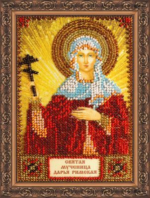 Набор для вышивания иконы Абрис Арт ААМ-020 Набор для вышивания бисером икона "Св. Дарья"