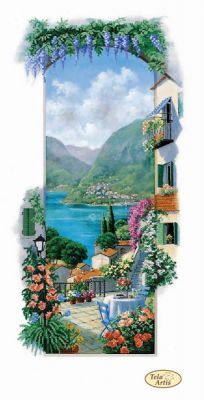 Основа для вышивания с нанесённым рисунком Tela Artis ТА-403 - Итальянские пейзажи. Сицилия - схема для вышивания (Tela Artis)