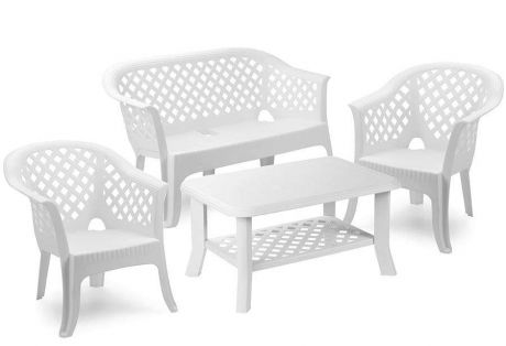 Комплект пластиковой мебели Veranda Progarden белый