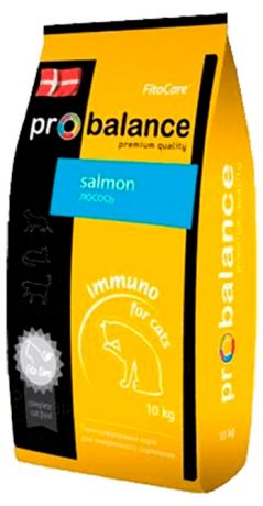 Корм сухой для кошек Probalance Immuno Protection, лосось, 10 кг 