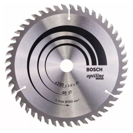 Пильный диск BOSCH Optiline Wood 2608640614 190х20 мм