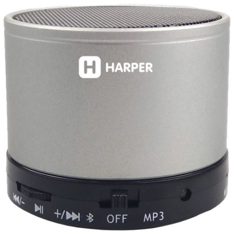 Портативная акустика HARPER PS-012 светло-серый