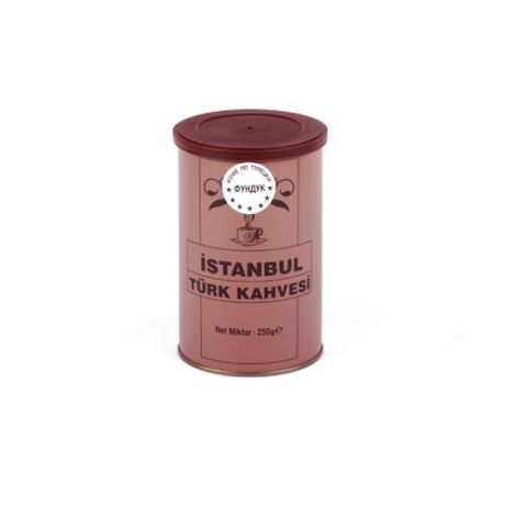 Кофе молотый İstanbul Türk Kahvesi c ароматом фундука, жестяная банка, 250 г