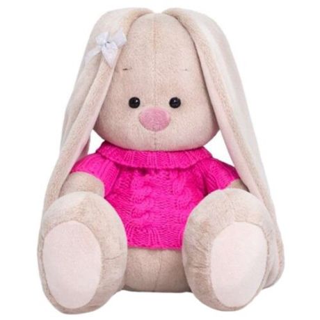 Мягкая игрушка Зайка Ми в розовом свитере 18 см