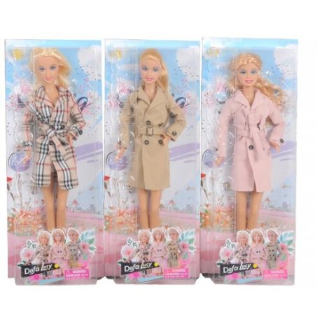Кукла Defa Lucy Весенняя коллекция в пальто, 29 см, 8425