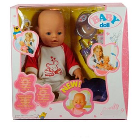 Интерактивный пупс Baby Doll с аксессуарами, 43 см, 8001-6