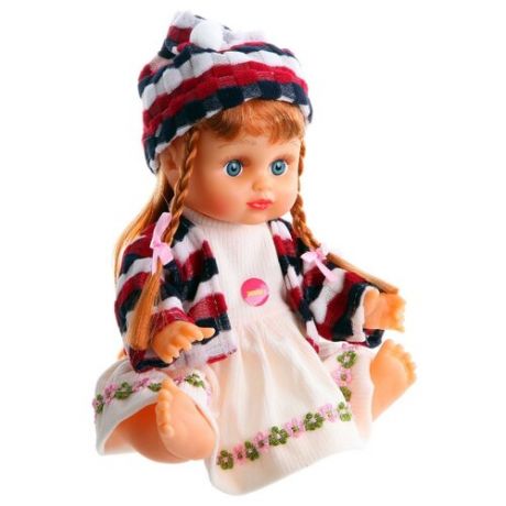 Музыкальная кукла Joy Toy Алина с Косичками в Рюкзачке, 26 см, 5057