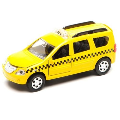 Легковой автомобиль ТЕХНОПАРК Lada Largus Такси (SB-13-13-3) 1:43 12 см желтый