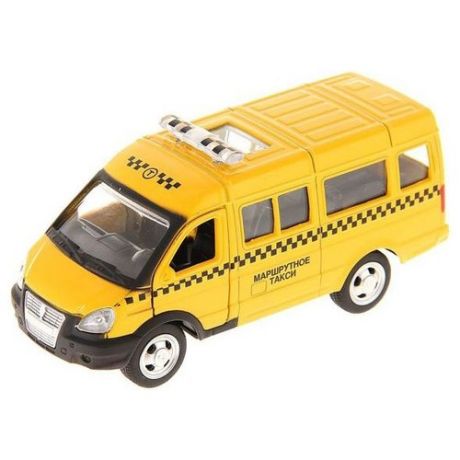 Микроавтобус ТЕХНОПАРК ГАЗель Маршрутное такси (X600-H09034-R) 11 см желтый