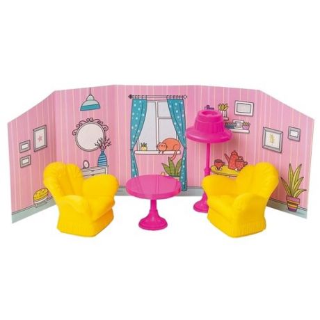 ОГОНЁК Комната отдыха с интерьером (С-1484) желтый/розовый