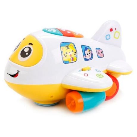 Развивающая игрушка Play Smart Расти, малыш Крошка самолет 7724 белый/желтый