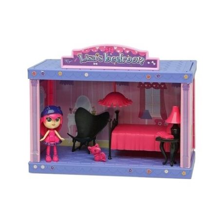 Barmila кукольный домик Lisa's bedroom 60213, фиолетовый/розовый