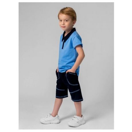 Комплект одежды looklie размер 110-116, голубой/индиго