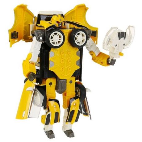 Робот-трансформер Happy Well Roadbot Mini Cooper S 53101 желтый