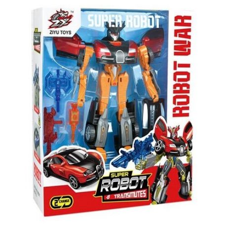 Трансформер Ziyu Toys Robot War L015-16 красный/оранжевый
