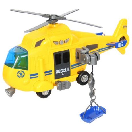 Вертолет WenYi Спасательный (WY750A) 1:16 27 см желтый