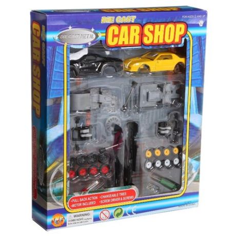 Набор машин Shenzhen Toys Car Shop (TC1611) 10 см черный/желтый
