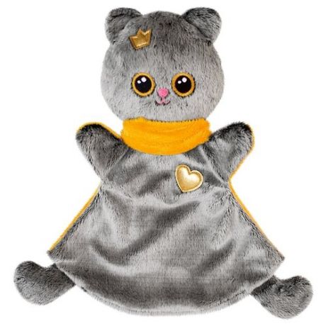 Мякиши Игрушка-рукавичка Кот (455) серый/желтый