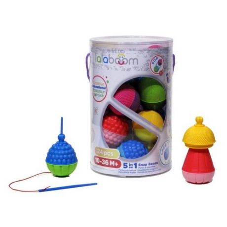 Развивающая игрушка lalaboom 5 в 1 24 предмета разноцветный