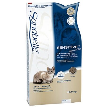 Корм для кошек Sanabelle при чувствительном пищеварении, с ягненком 10 кг