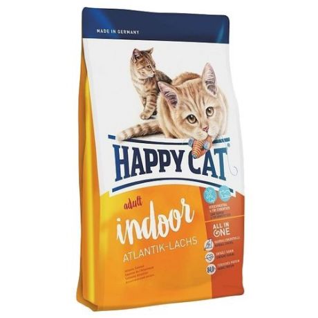 Корм для кошек Happy Cat Supreme для здоровья кожи и шерсти, с лососем 4 кг