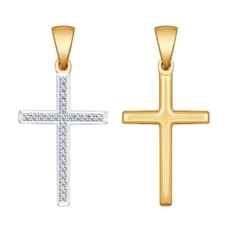 SOKOLOV Крест из золота с бриллиантами 1030492