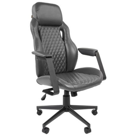 Компьютерное кресло Chairman 720 для руководителя, обивка: искусственная кожа, цвет: серый