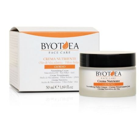 Byotea Nourishing cream Macadamia Oil Sun filter Крем дневной увлажняющий для всех типов кожи лица с маслом макадамии и уф-защитой, 50 мл