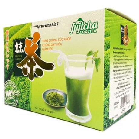 Чайный напиток Chinh Son Fujicha Cooltea 2в1 растворимый в пакетиках, 150 г 10 шт.