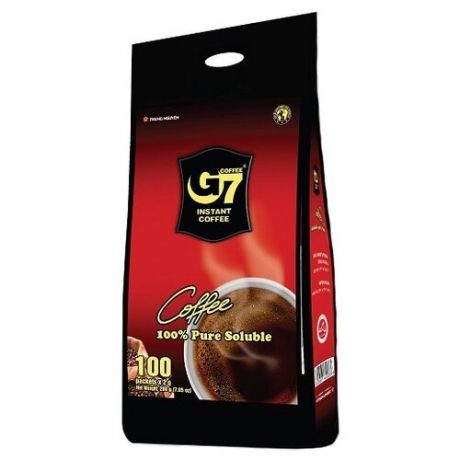 Растворимый кофе Trung Nguyen G7 черный, в пакетиках (100 шт.)