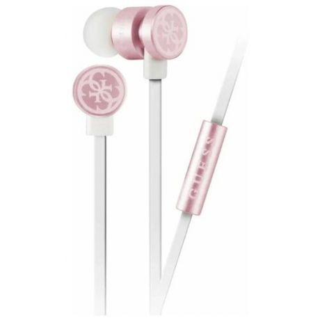 Наушники Guess In-Ear Headphones white/pink