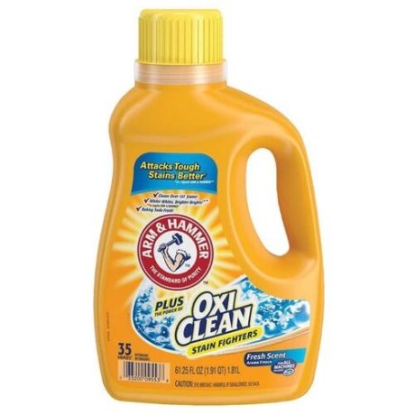 Гель Arm&Hammer OxiClean с пятновыводителем свежий аромат, 1.8 л, бутылка