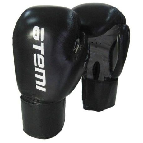 Боксерские перчатки ATEMI LTB19009 черный/серый 8 oz