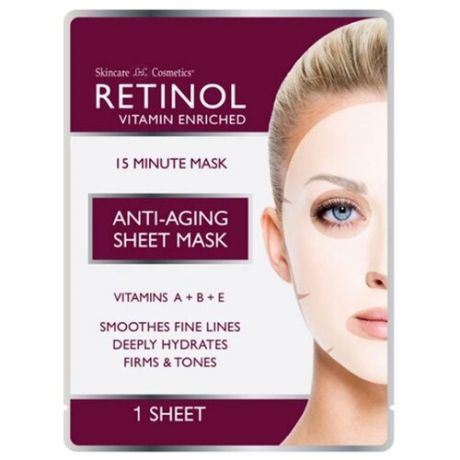 Маска Retinol Anti-Aging Sheet Mask для лица (1 шт.) 18 г