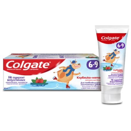 Зубная паста Colgate Клубника-мята 6-9 лет, 60 мл